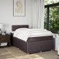 vidaXL Boxspringbett mit Matratze Dunkelbraun 120x200 cm Stoff vidaXL Boxspringbett mit Matratze Dunkelbraun 120x200 cm Stoff