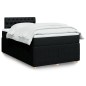 vidaXL Boxspringbett mit Matratze Schwarz 120x200 cm Stoff vidaXL Boxspringbett mit Matratze Schwarz 120x200 cm Stoff