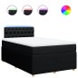 vidaXL Boxspringbett mit Matratze Schwarz 120x200 cm Stoff vidaXL Boxspringbett mit Matratze Schwarz 120x200 cm Stoff