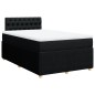vidaXL Boxspringbett mit Matratze Schwarz 120x200 cm Stoff vidaXL Boxspringbett mit Matratze Schwarz 120x200 cm Stoff