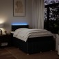 vidaXL Boxspringbett mit Matratze Schwarz 120x200 cm Stoff vidaXL Boxspringbett mit Matratze Schwarz 120x200 cm Stoff