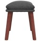 Fußhocker Dunkelgrau 45x29,5x35 cm Stoff Fußhocker Dunkelgrau 45x29,5x35 cm Stoff