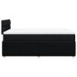 vidaXL Boxspringbett mit Matratze Schwarz 120x200 cm Stoff vidaXL Boxspringbett mit Matratze Schwarz 120x200 cm Stoff