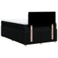vidaXL Boxspringbett mit Matratze Schwarz 120x200 cm Stoff vidaXL Boxspringbett mit Matratze Schwarz 120x200 cm Stoff