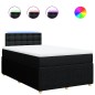 vidaXL Boxspringbett mit Matratze Schwarz 120x200 cm Stoff vidaXL Boxspringbett mit Matratze Schwarz 120x200 cm Stoff