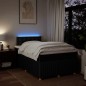 vidaXL Boxspringbett mit Matratze Schwarz 120x200 cm Stoff vidaXL Boxspringbett mit Matratze Schwarz 120x200 cm Stoff