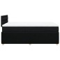 vidaXL Boxspringbett mit Matratze Schwarz 120x200 cm Stoff vidaXL Boxspringbett mit Matratze Schwarz 120x200 cm Stoff