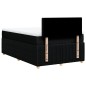 vidaXL Boxspringbett mit Matratze Schwarz 120x200 cm Stoff vidaXL Boxspringbett mit Matratze Schwarz 120x200 cm Stoff