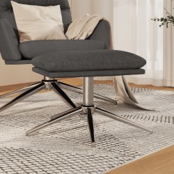 Fußhocker Dunkelgrau 60x60x35 cm Stoff