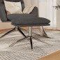 Fußhocker Dunkelgrau 60x60x35 cm Stoff Fußhocker Dunkelgrau 60x60x35 cm Stoff