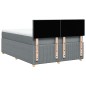 vidaXL Boxspringbett mit Matratze Hellgrau 140x190 cm Stoff vidaXL Boxspringbett mit Matratze Hellgrau 140x190 cm Stoff
