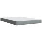 vidaXL Boxspringbett mit Matratze Hellgrau 140x190 cm Stoff vidaXL Boxspringbett mit Matratze Hellgrau 140x190 cm Stoff