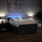 vidaXL Boxspringbett mit Matratze Schwarz 140x190 cm Stoff vidaXL Boxspringbett mit Matratze Schwarz 140x190 cm Stoff