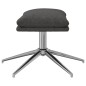 Fußhocker Dunkelgrau 60x60x35 cm Stoff Fußhocker Dunkelgrau 60x60x35 cm Stoff