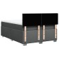 vidaXL Boxspringbett mit Matratze Dunkelgrau 140x200 cm Stoff vidaXL Boxspringbett mit Matratze Dunkelgrau 140x200 cm Stoff