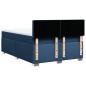 vidaXL Boxspringbett mit Matratze Blau 160x200 cm Stoff vidaXL Boxspringbett mit Matratze Blau 160x200 cm Stoff