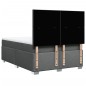 vidaXL Boxspringbett mit Matratze Dunkelgrau 140x200 cm Stoff vidaXL Boxspringbett mit Matratze Dunkelgrau 140x200 cm Stoff