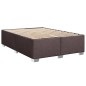 vidaXL Boxspringbett mit Matratze Dunkelbraun 140x200 cm Stoff vidaXL Boxspringbett mit Matratze Dunkelbraun 140x200 cm Stoff