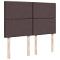 vidaXL Boxspringbett mit Matratze Dunkelbraun 140x200 cm Stoff vidaXL Boxspringbett mit Matratze Dunkelbraun 140x200 cm Stoff