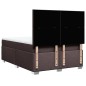 vidaXL Boxspringbett mit Matratze Dunkelbraun 140x200 cm Stoff vidaXL Boxspringbett mit Matratze Dunkelbraun 140x200 cm Stoff