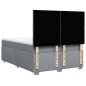 vidaXL Boxspringbett mit Matratze Hellgrau 140x200 cm Stoff vidaXL Boxspringbett mit Matratze Hellgrau 140x200 cm Stoff