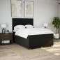 vidaXL Boxspringbett mit Matratze Schwarz 140x200 cm Stoff vidaXL Boxspringbett mit Matratze Schwarz 140x200 cm Stoff