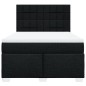 vidaXL Boxspringbett mit Matratze Schwarz 140x200 cm Stoff vidaXL Boxspringbett mit Matratze Schwarz 140x200 cm Stoff