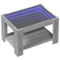 vidaXL LED-Couchtisch Grau Sonoma 73x53x45 cm Holzwerkstoff vidaXL LED-Couchtisch Grau Sonoma 73x53x45 cm Holzwerkstoff
