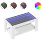 vidaXL LED-Couchtisch Weiß 93x53x45 cm Holzwerkstoff vidaXL LED-Couchtisch Weiß 93x53x45 cm Holzwerkstoff