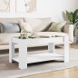 vidaXL LED-Couchtisch Weiß 93x53x45 cm Holzwerkstoff vidaXL LED-Couchtisch Weiß 93x53x45 cm Holzwerkstoff