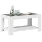 vidaXL LED-Couchtisch Weiß 93x53x45 cm Holzwerkstoff vidaXL LED-Couchtisch Weiß 93x53x45 cm Holzwerkstoff