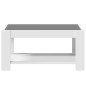 vidaXL LED-Couchtisch Weiß 93x53x45 cm Holzwerkstoff vidaXL LED-Couchtisch Weiß 93x53x45 cm Holzwerkstoff