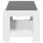vidaXL LED-Couchtisch Weiß 93x53x45 cm Holzwerkstoff vidaXL LED-Couchtisch Weiß 93x53x45 cm Holzwerkstoff