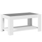 vidaXL LED-Couchtisch Weiß 93x53x45 cm Holzwerkstoff vidaXL LED-Couchtisch Weiß 93x53x45 cm Holzwerkstoff