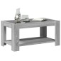 vidaXL LED-Couchtisch Grau Sonoma 93x53x45 cm Holzwerkstoff vidaXL LED-Couchtisch Grau Sonoma 93x53x45 cm Holzwerkstoff