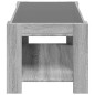 vidaXL LED-Couchtisch Grau Sonoma 93x53x45 cm Holzwerkstoff vidaXL LED-Couchtisch Grau Sonoma 93x53x45 cm Holzwerkstoff