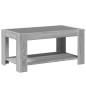 vidaXL LED-Couchtisch Grau Sonoma 93x53x45 cm Holzwerkstoff vidaXL LED-Couchtisch Grau Sonoma 93x53x45 cm Holzwerkstoff