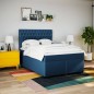 vidaXL Boxspringbett mit Matratze Blau 140x200 cm Stoff vidaXL Boxspringbett mit Matratze Blau 140x200 cm Stoff