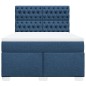 vidaXL Boxspringbett mit Matratze Blau 140x200 cm Stoff vidaXL Boxspringbett mit Matratze Blau 140x200 cm Stoff