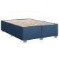 vidaXL Boxspringbett mit Matratze Blau 140x200 cm Stoff vidaXL Boxspringbett mit Matratze Blau 140x200 cm Stoff
