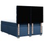 vidaXL Boxspringbett mit Matratze Blau 140x200 cm Stoff vidaXL Boxspringbett mit Matratze Blau 140x200 cm Stoff