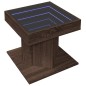 vidaXL LED-Couchtisch Braun Eichen-Optik 50x50x45 cm Holzwerkstoff vidaXL LED-Couchtisch Braun Eichen-Optik 50x50x45 cm Holzwerkstoff