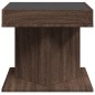 vidaXL LED-Couchtisch Braun Eichen-Optik 50x50x45 cm Holzwerkstoff vidaXL LED-Couchtisch Braun Eichen-Optik 50x50x45 cm Holzwerkstoff