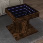 vidaXL LED-Couchtisch Räuchereiche 50x50x45 cm Holzwerkstoff vidaXL LED-Couchtisch Räuchereiche 50x50x45 cm Holzwerkstoff