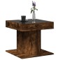 vidaXL LED-Couchtisch Räuchereiche 50x50x45 cm Holzwerkstoff vidaXL LED-Couchtisch Räuchereiche 50x50x45 cm Holzwerkstoff