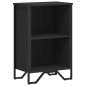 vidaXL Bücherregal Schwarz 50x31x74,5 cm Holzwerkstoff