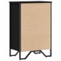 vidaXL Bücherregal Schwarz 50x31x74,5 cm Holzwerkstoff