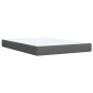 vidaXL Boxspringbett mit Matratze Dunkelgrau 140x200 cm Stoff vidaXL Boxspringbett mit Matratze Dunkelgrau 140x200 cm Stoff