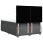 vidaXL Boxspringbett mit Matratze Dunkelgrau 160x200 cm Stoff vidaXL Boxspringbett mit Matratze Dunkelgrau 160x200 cm Stoff