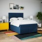 vidaXL Boxspringbett mit Matratze Blau 160x200 cm Stoff vidaXL Boxspringbett mit Matratze Blau 160x200 cm Stoff